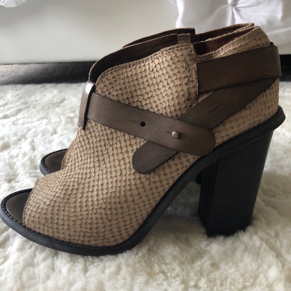 Anthropologie Brown Ankle Boots